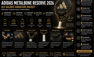 Adidas Metalbone Reserve 2026: Ale Galán's Signature Racket