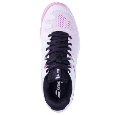 BABOLAT SENSA WOMEN Blanco/Rosa SS25 (Zapatillas)