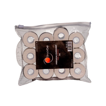 Bolsa Overgrips SHOCKOUT Lisos Blanco 12 Uds