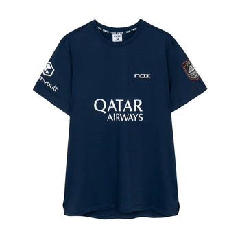Camiseta de pádel Nox Sponsors AT10 Dark Blue Agustin Tapia 2026 #Color_Azul_Oscuro