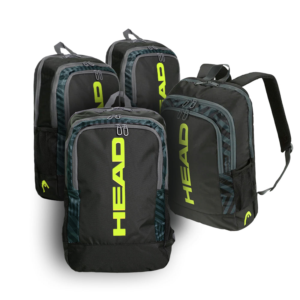 Pack of HEAD Base Backpack 17L Black/Yellow – Padel Market