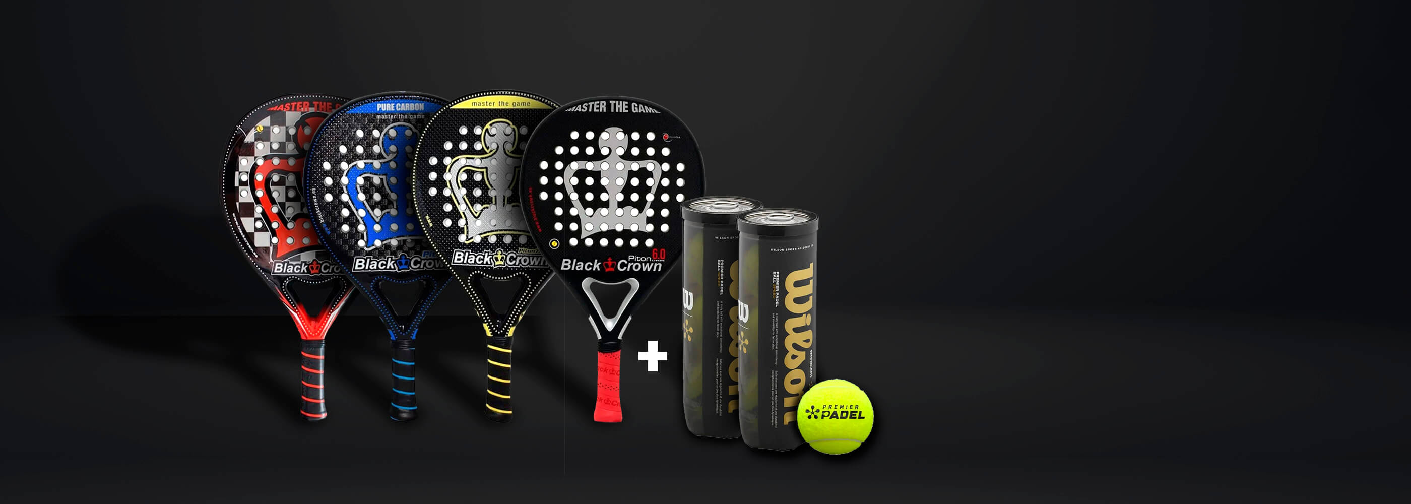 Black Crown padel rackets