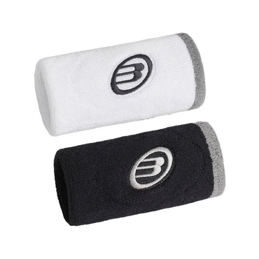 BULLPADEL BPMU265 I White/Black Wristbands