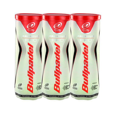 Pack 3 botes 3 Pelotas BULLPADEL PREMIUM PRO
