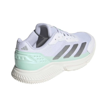 Zapatillas de pádel mujer Adidas Crazyquick LS blancas y verdes FW26 #Color_Blanco