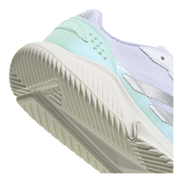 Zapatillas de pádel mujer Adidas Crazyquick LS blancas y verdes FW26 #Color_Blanco