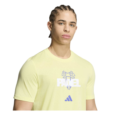 Camiseta Adidas PADEL Graphic Tee FW26 amarillo #Color_Amarillo