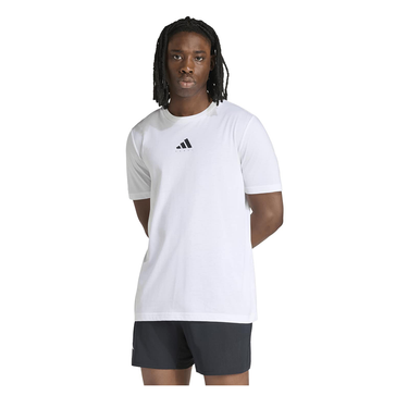 Camiseta hombre Adidas Padel CAT Graphic Tee FW26 blanco #Color_Blanco