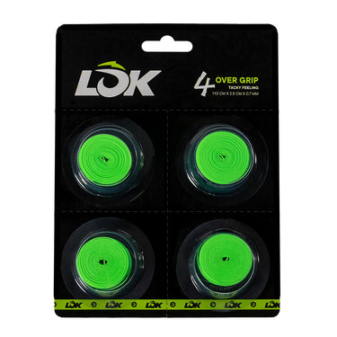 Set aus 4 Overgrips Padel Lok Grün