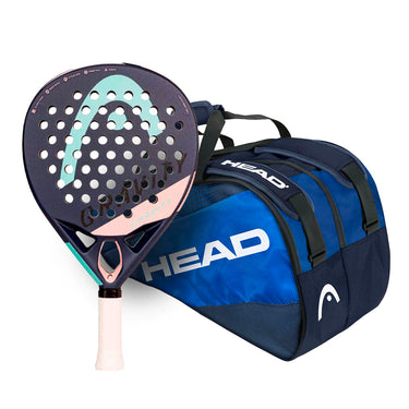 Pack pala Head Gravity Motion 2022 y paletero Head Team Padel Bag L Navy