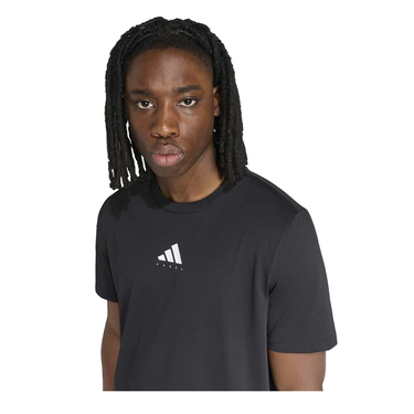 Camiseta hombre Adidas Padel CAT Graphic Tee FW26 negro #Color_Negro