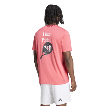 Camiseta hombre Adidas Padel CAT Graphic Tee FW26 rojo #Color_Rojo