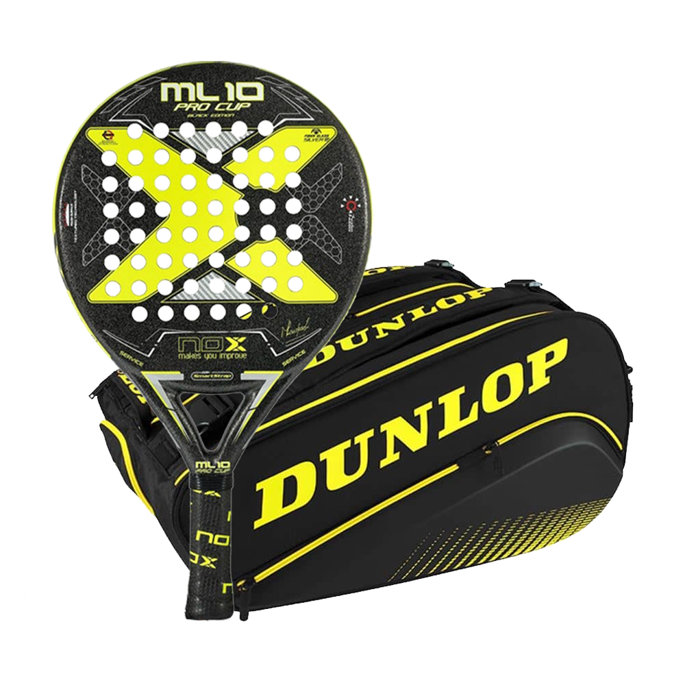 Pala NOX Ml10 Pro Cup Rough Surface Edition 2022 + Paletero Dunlop Elite