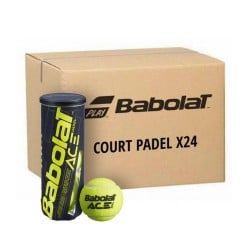 BOX 24 CANS 3 BALLS BABOLAT ACE (72 BALLS)