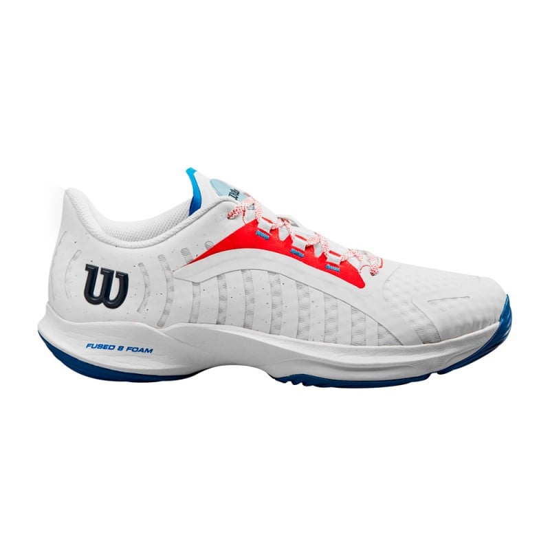 WILSON HURAKN PRO White/Red Men (Shoes) at only 92,95 € in Padel Market