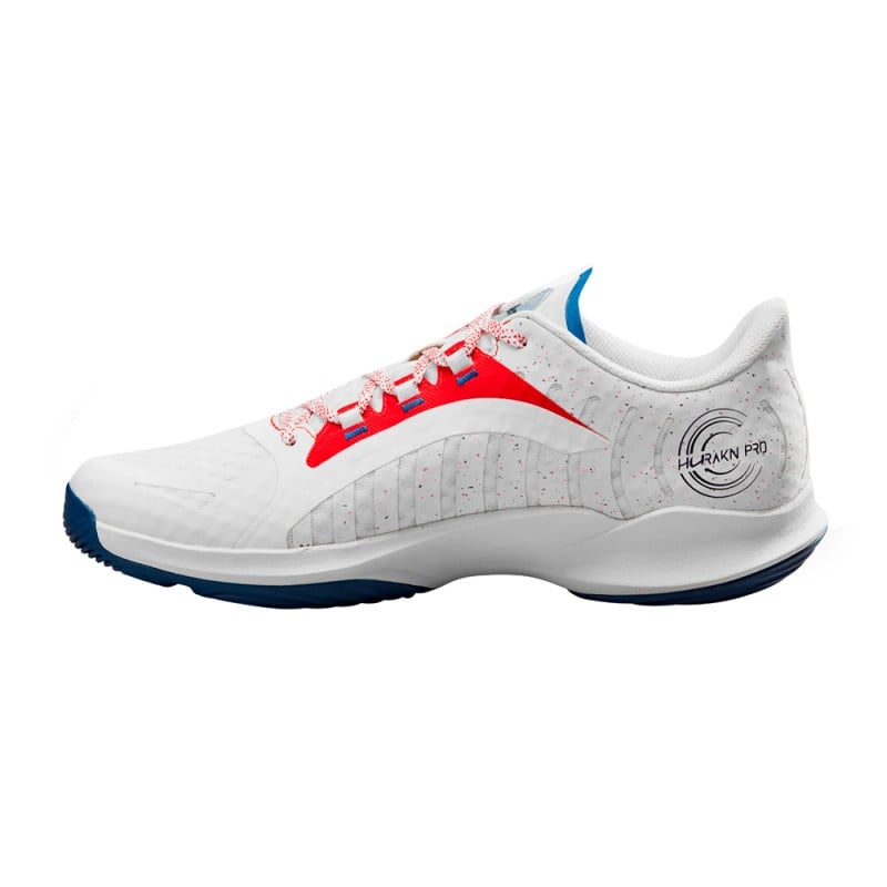 WILSON HURAKN PRO White/Red Men (Shoes) at only 92,95 € in Padel Market