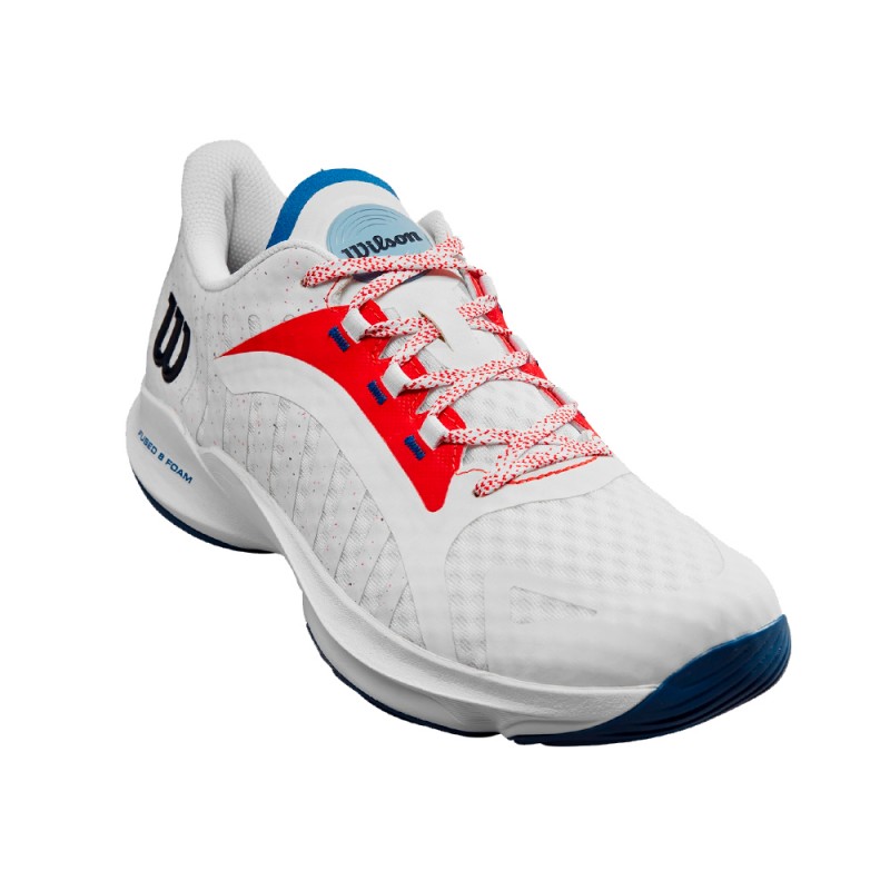 WILSON HURAKN PRO WHITE & RED MEN'S SHOES at only 92,95 € in Padel Market