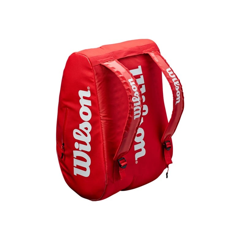 WILSON PADEL SUPER TOUR RED (RACKET BAG) at only 68,95 € in Padel Market
