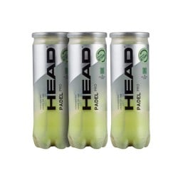 3 PACK HEAD PADEL PRO 3 BALL CAN (9 BALLES)