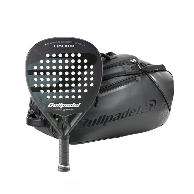 Paket BULLPADEL HACK 03 Comfort 2023 Racket + BULLPADEL BPP-24016 CASUAL Black 2024 Racketväska för endast 139,95 € i Padel M...