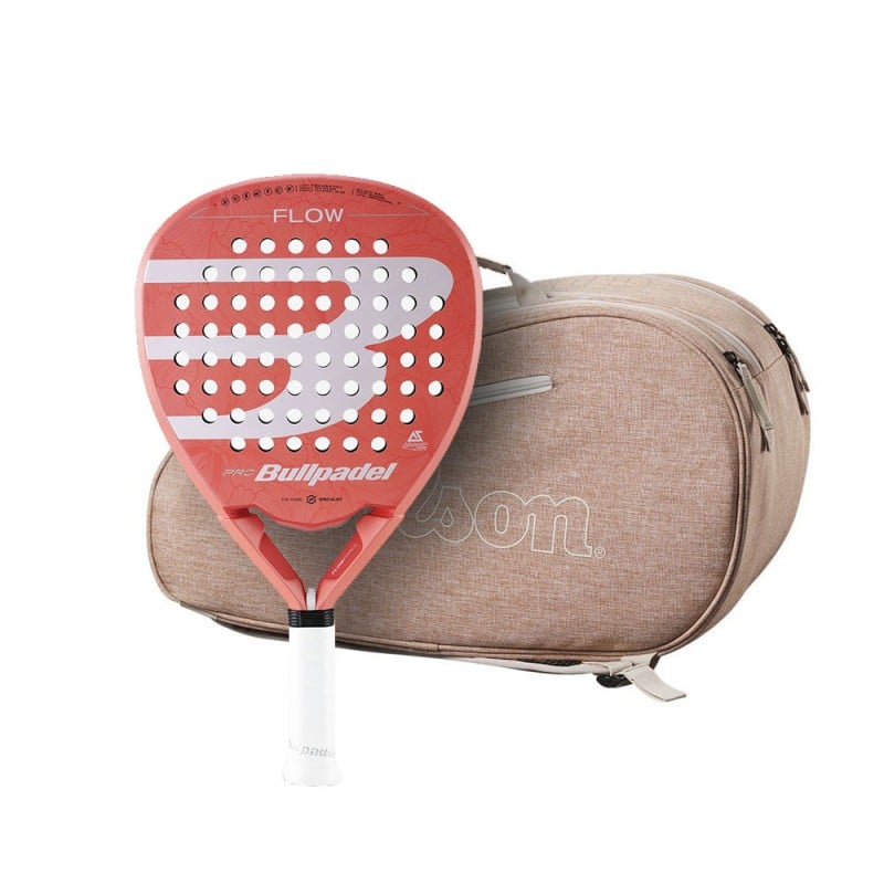 Paket BULLPADEL FLOW Woman 2023 ALEJANDRA SALAZAR Racket + WILSON TEAM PADEL Arena Racketväska för endast 134,95 € i Padel Ma...