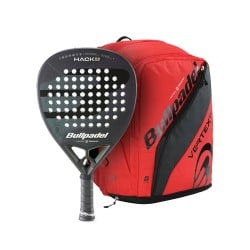 Paket BULLPADEL HACK 03 Comfort 2023 Racket + BULLPADEL BPM-24007 VERTEX 2024 Röd Ryggsäck för endast 129,95 € i Padel Market