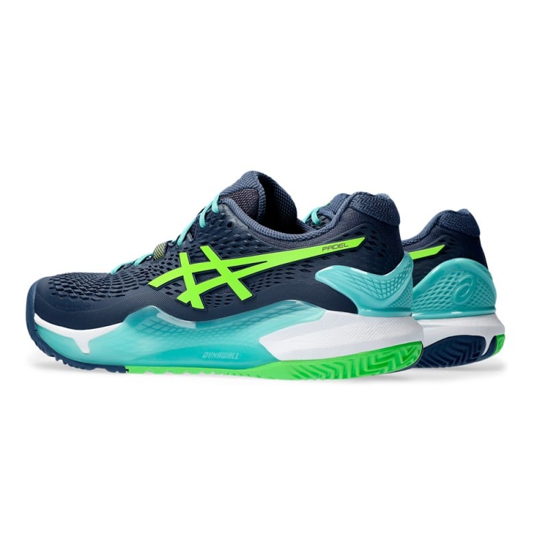 ASICS RESOLUTION 9 Padel Thunder Blue/Electric Lime (Scarpe) a soli 113,95 € in Padel Market