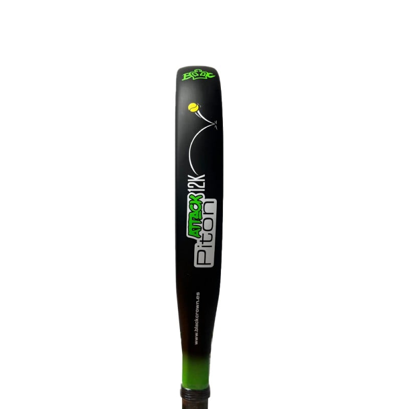 Svart CROWN PITON ATTACK 12K (Racket) för endast 89,95 € i Padel Market