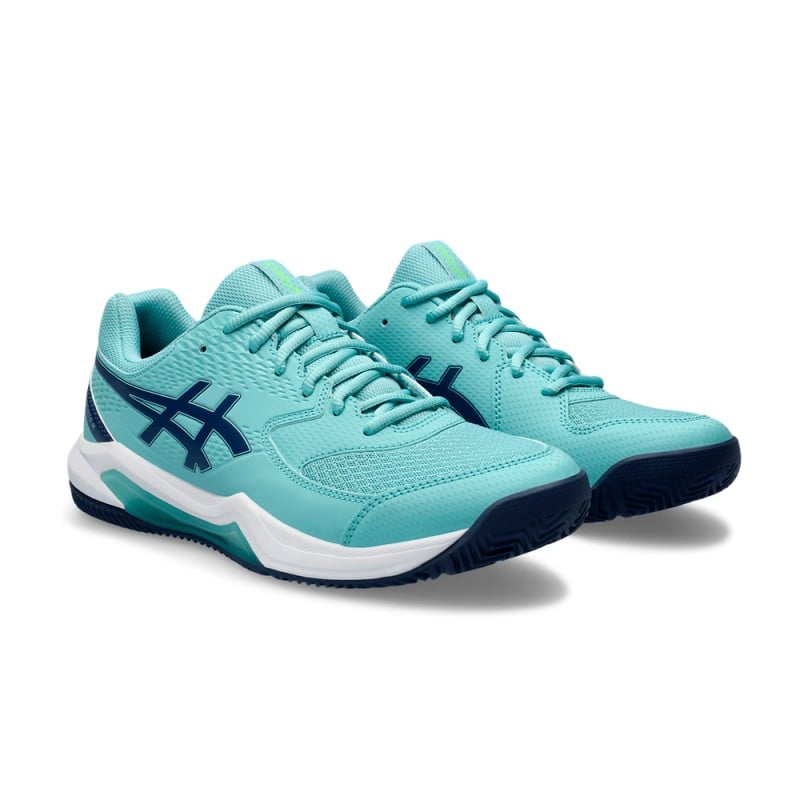 ASICS GEL - DEDICATE 8 Padel Blue/Green (Shoes) at only 52,80 € in Padel Market