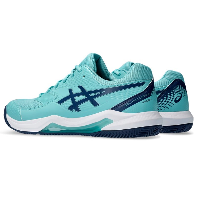 ASICS GEL - DEDICATE 8 Padel Blue/Green (Shoes) at only 52,80 € in Padel Market