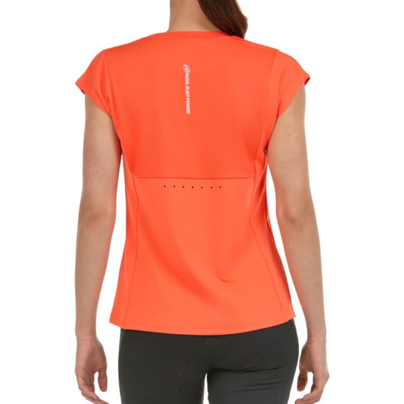 BULLPADEL PORTAS Women's Orange (T-Shirt) at only 44,95 € in Padel Market