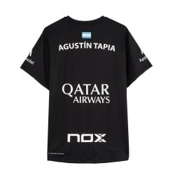 NOX AT10 Black AGUSTIN TAPIA 2024 (T-Shirt) at only 49,95 € in Padel Market