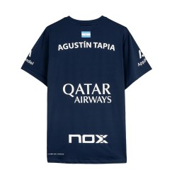 NOX AT10 Azul AGUSTIN TAPIA 2024 (Camiseta Oficial) por solo 49,95 € en Padel Market