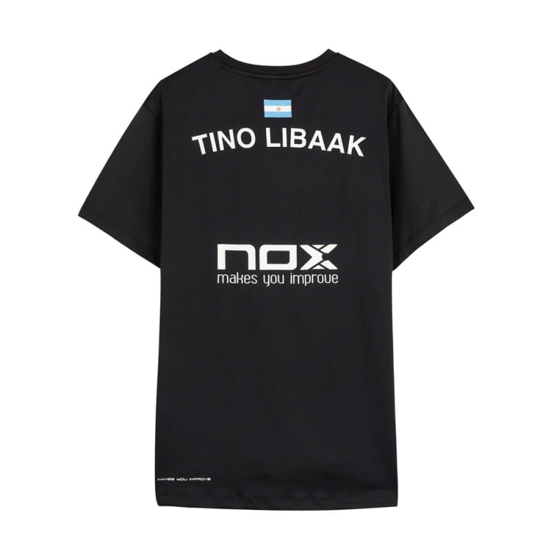 NOX AT10 Black TINO LIBAAK 2024 (T-Shirt) at only 49,95 € in Padel Market