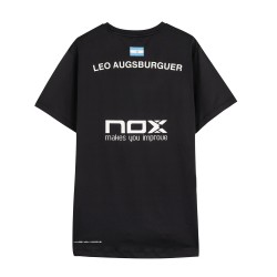 NOX AT10 Black LEO AUGSBURGER 2024 (T-Shirt) at only 49,95 € in Padel Market