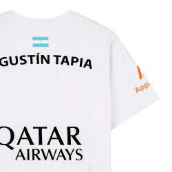 NOX AT10 Blanca AGUSTIN TAPIA 2024 (Camiseta Oficial) por solo 49,95 € en Padel Market