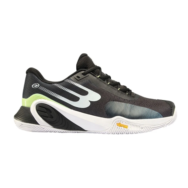 BULLPADEL HACK Vibram 24I Black/ Green PAQUITO NAVARRO (Shoes) at only 174,95 € in Padel Market