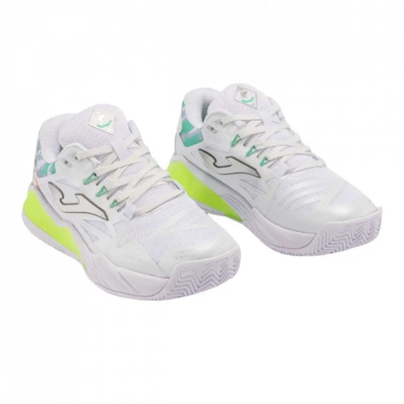 JOMA SPIN LADY 2402 Blanco y Verde Mujer (Zapatillas) por solo 79,00 € en Padel Market