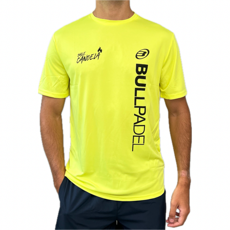 BULLPADEL DALE CANDELA PM Amarillo (Camiseta) por solo 29,95 € en Padel Market