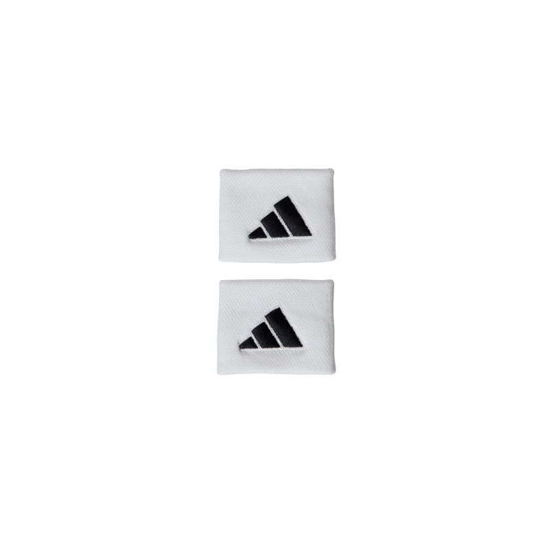 Muñequeras Adidas Small Blanco y Logo Negro