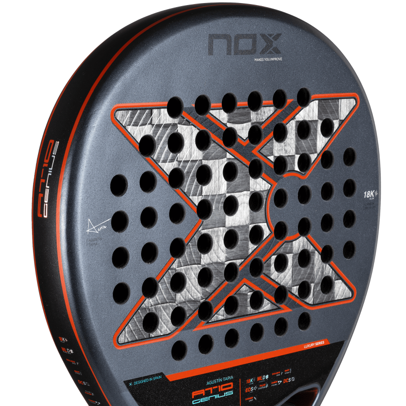 NOX AT10 GENIUS 18K Alum 2025 av AGUSTIN TAPIA (Racket) för endast 359,95 € i Padel Market