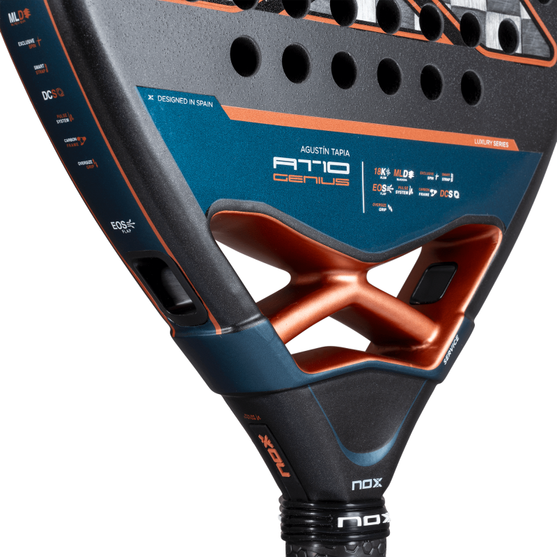 NOX AT10 GENIUS Attack18K Alum 2025 av AGUSTIN TAPIA (Racket) för endast 339,95 € i Padel Market