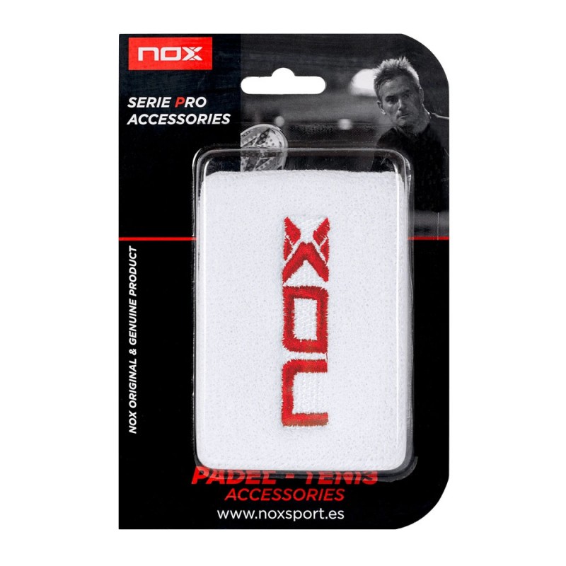 NOX WHITE 2 UNITS WRISTBAND at only 5,95 € in Padel Market