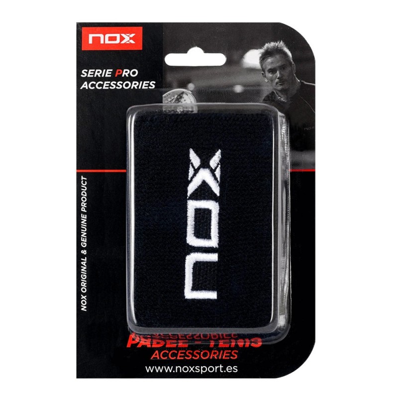 NOX BLACK 2 UNITS WRISTBAND at only 5,95 € in Padel Market