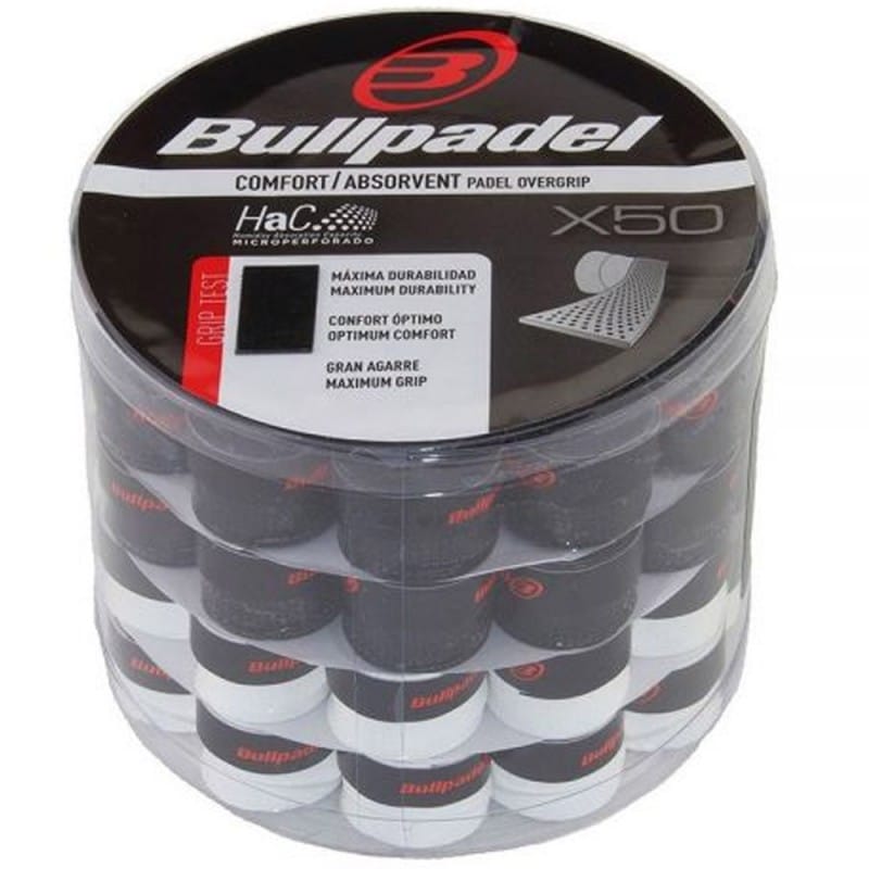 BULLPADEL GB1201 OVERGRIPS BOX WITH 50 UNITS at only 49,95 € in Padel Market