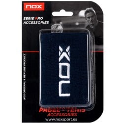 NOX BLUE ARMBAND WHITE LOGO 2 UNITS WRISTBAND at only 5,95 € in Padel Market