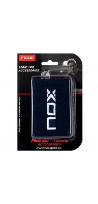 NOX BLUE ARMBAND WHITE LOGO 2 UNITS WRISTBAND at only 5,95 € in Padel Market