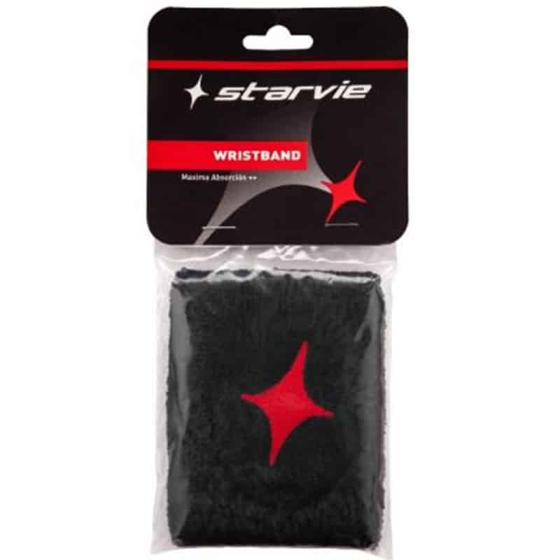 STARVIE BLACK RED STAR WRISTBAND at only 5,74 € in Padel Market