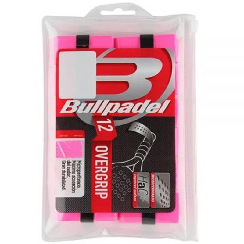 BULLPADEL GB1601 12-PACK PINK OVERGRIPS at only 19,95 € in Padel Market