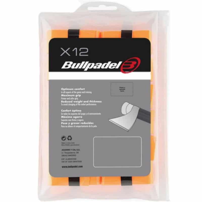 BULLPADEL GB1600 12-PACK ORANGE OVERGRIP at only 19,95 € in Padel Market
